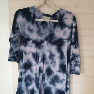 Anthropologie Saturday Sunday Tie-Dye Dress XS